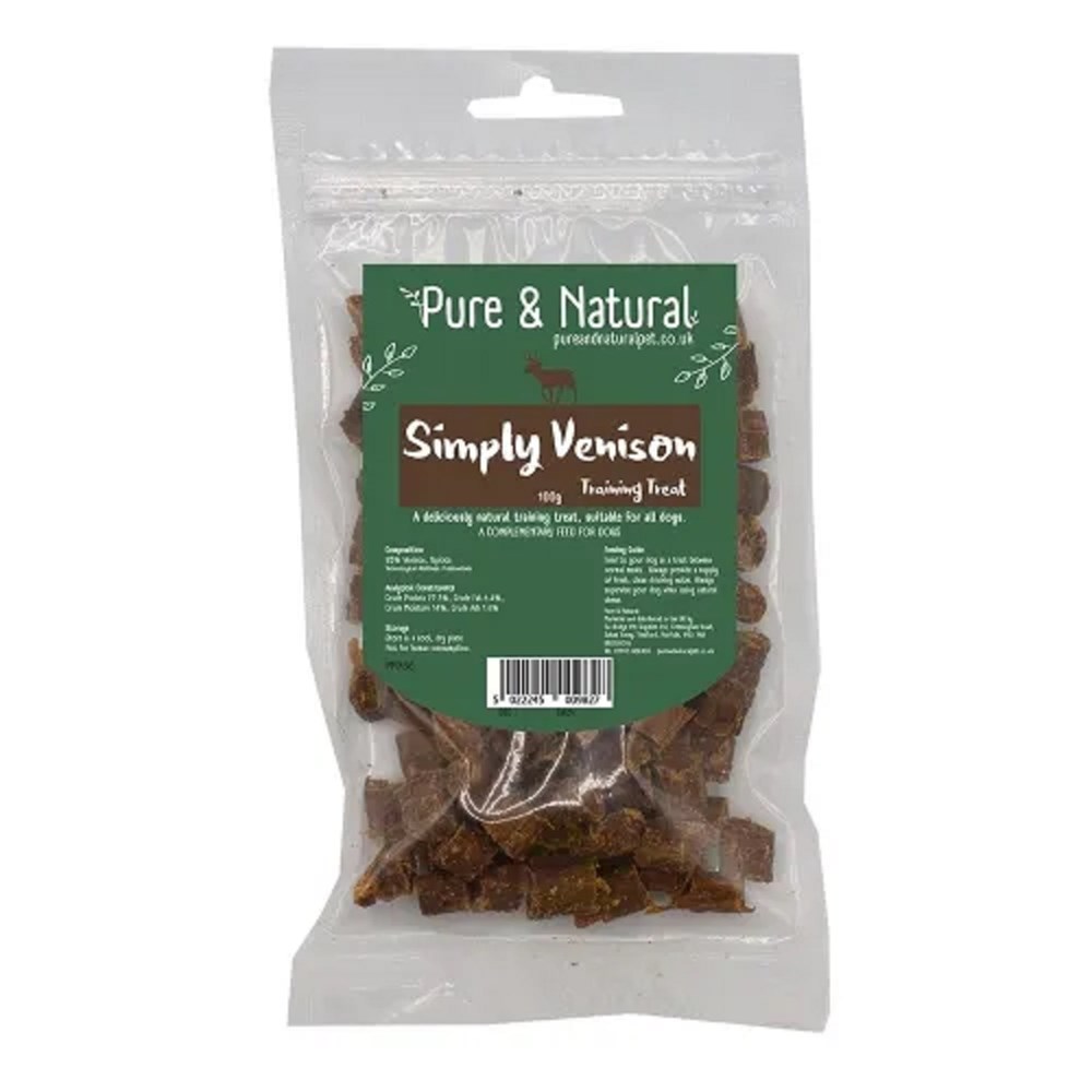 Pure & Natural Simply Meaty Training Treats Venison 100g