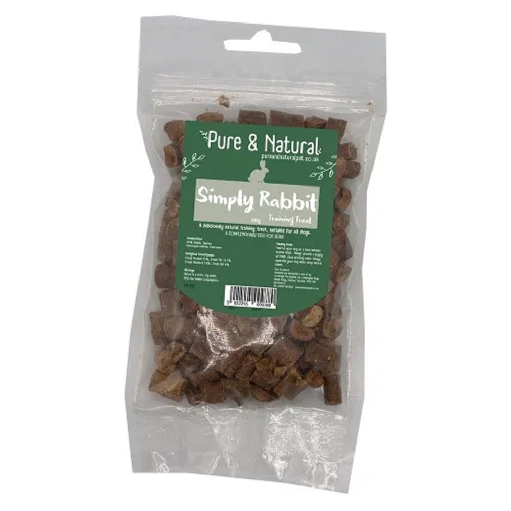 Pure & Natural Simply Meaty Training Treats Rabbit 100g