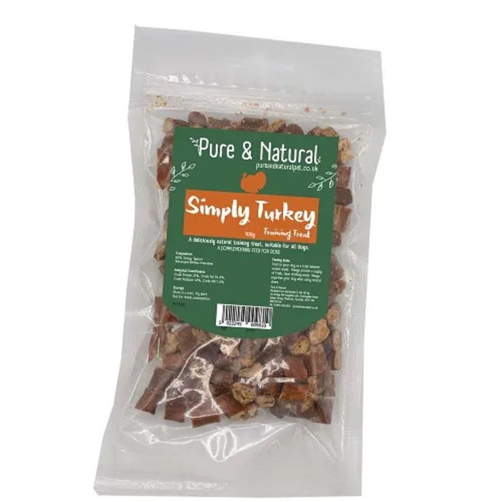 Pure & Natural Simply Meaty Training Treats Turkey 100g