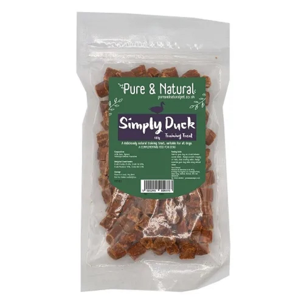 Pure & Natural Simply Meaty Training Treats Duck 100g