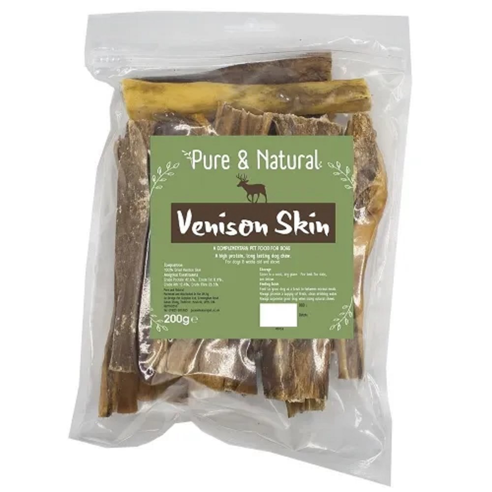 PURE & NATURAL VENISON SKIN 200G