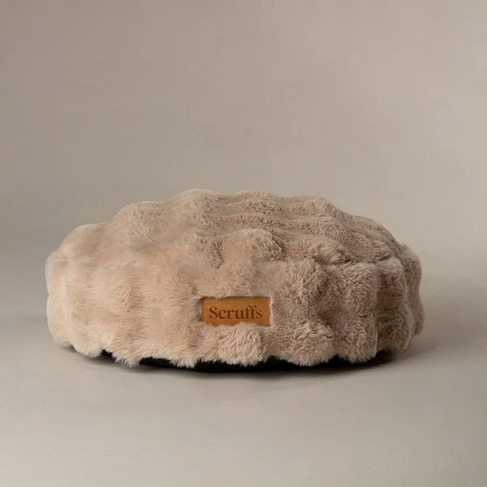 Scruffs Alpine Round Pet Cushion Champagne Small
