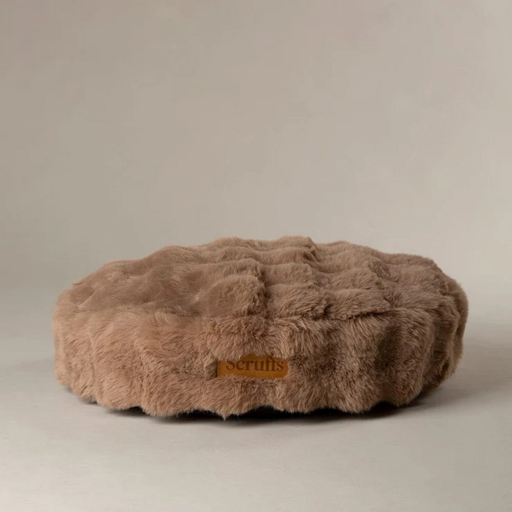 Scruffs Alpine Round Pet Cushion Taupe Small