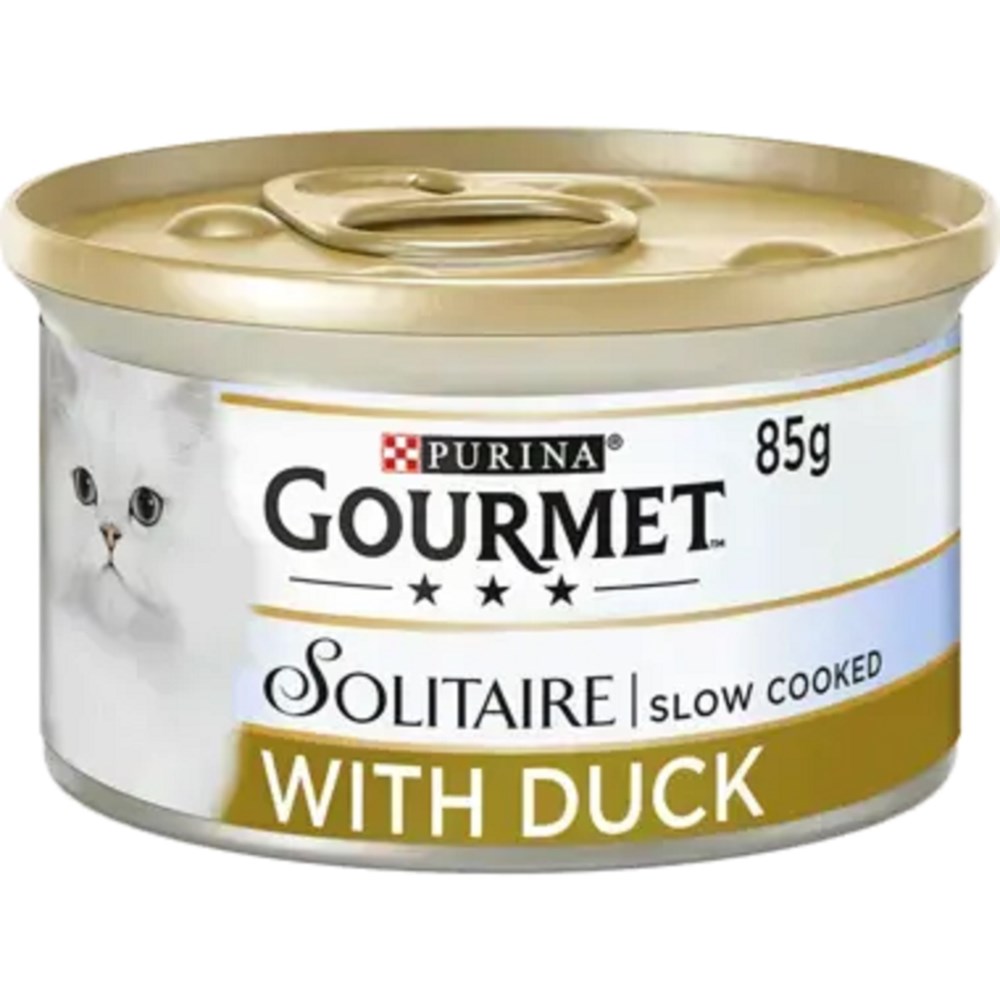 Gourmet Solitaire Cat Food with Duck 85g