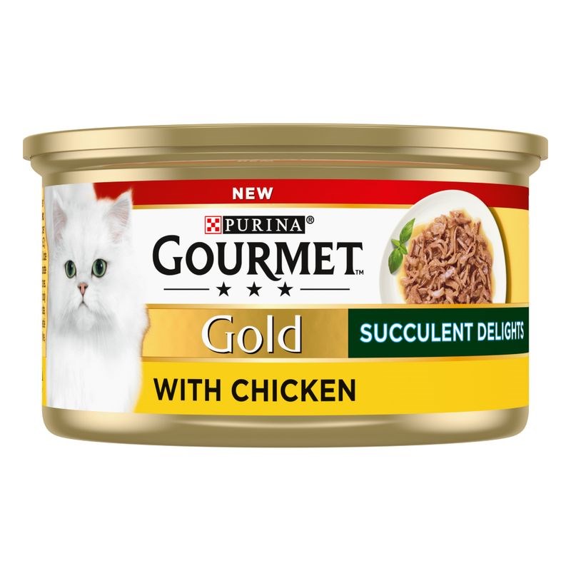Gourmet Gold Succulent Delights Adult Wet Cat Food Chicken 12x85g
