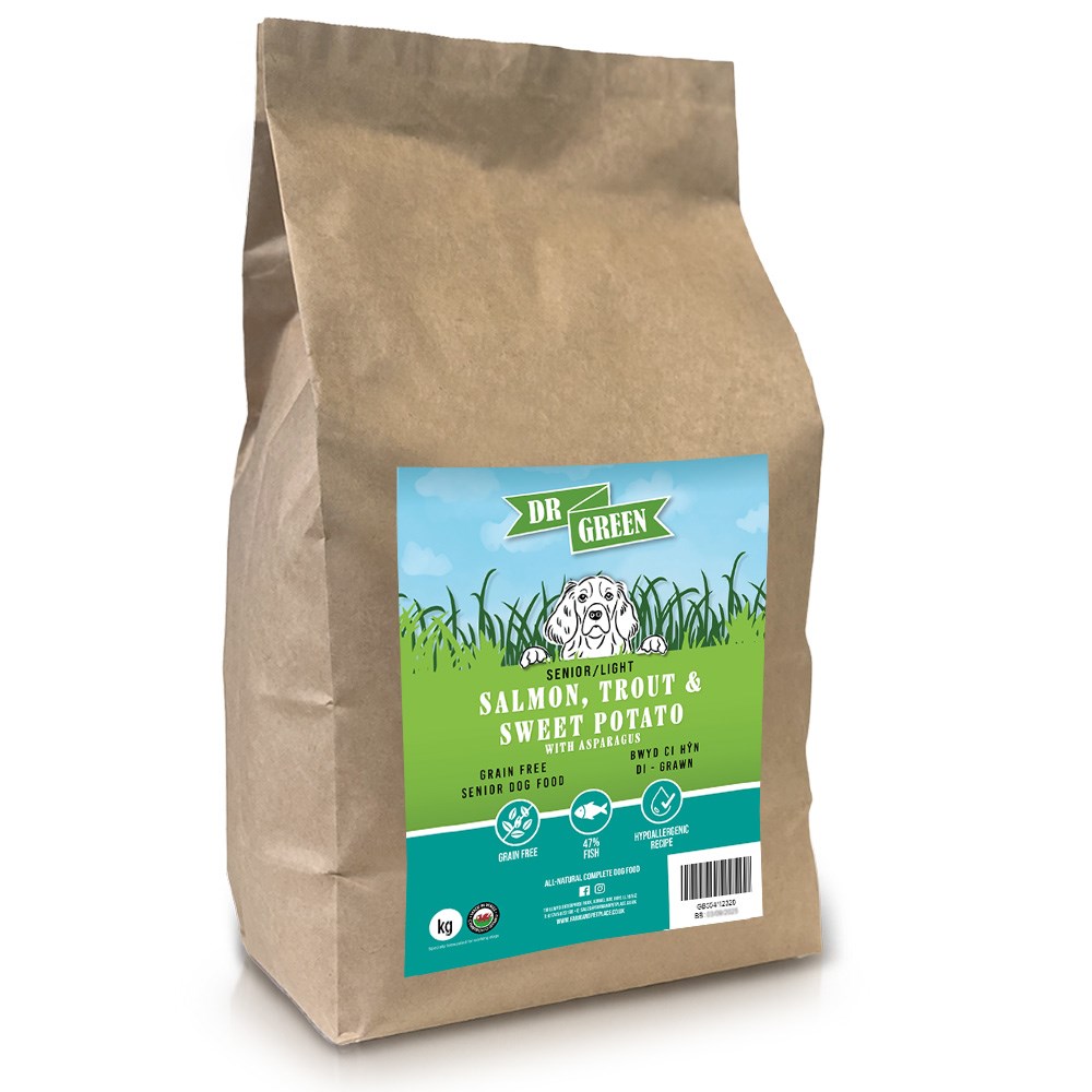 Dr Green Grain Free Salmon,Trout Sweet Potato Senior Dog Food