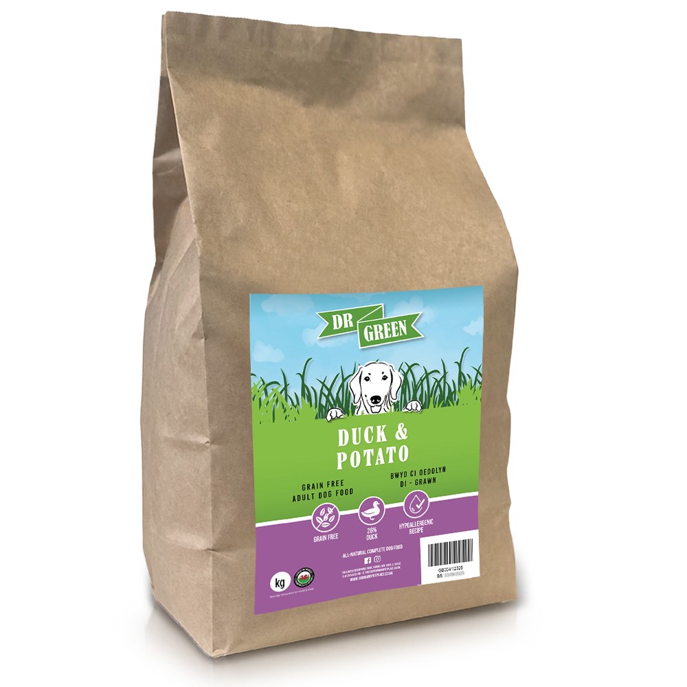 Dr Green Grain Free Duck & Potato Working Dog 2kg