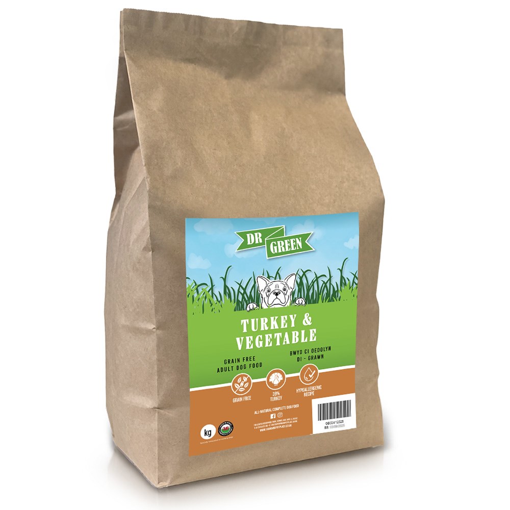 Dr Green Grain Free Turkey & Veg Dog Food 2kg