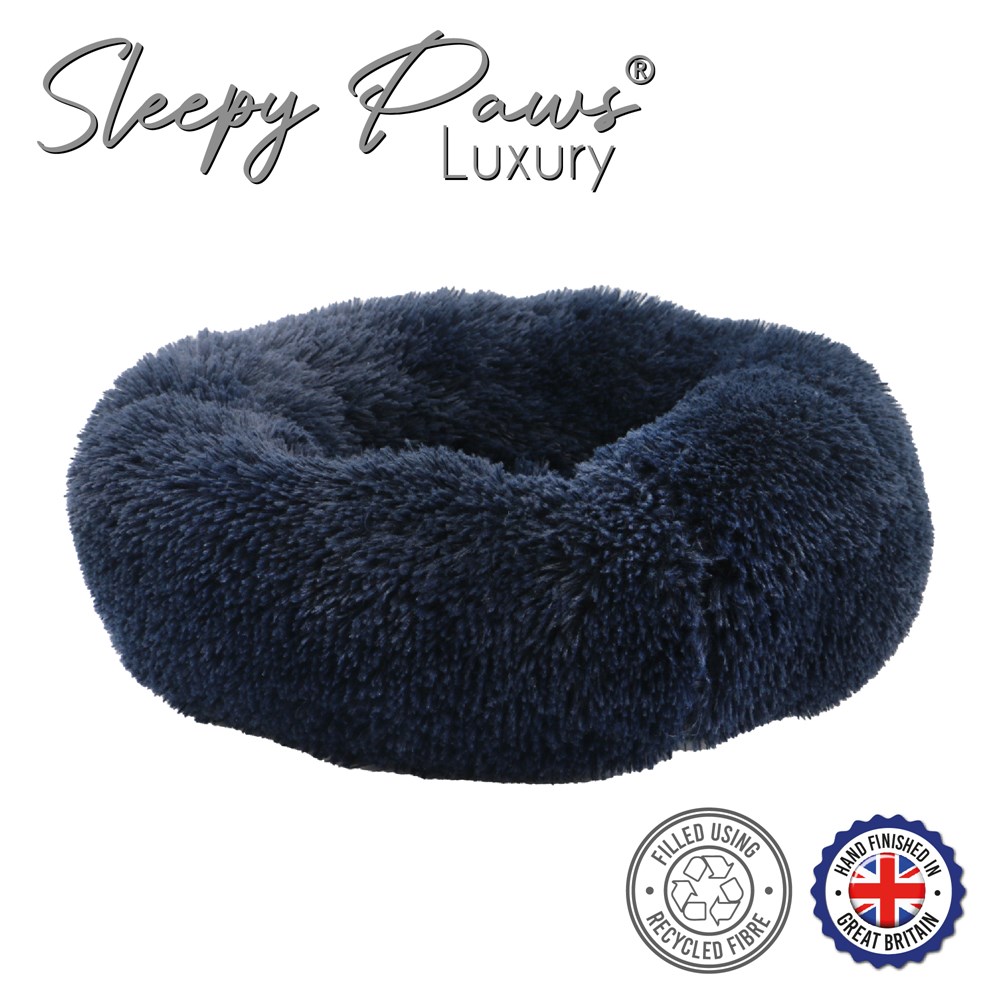 Ancol Super Plush Donut Bed 50cm - Navy