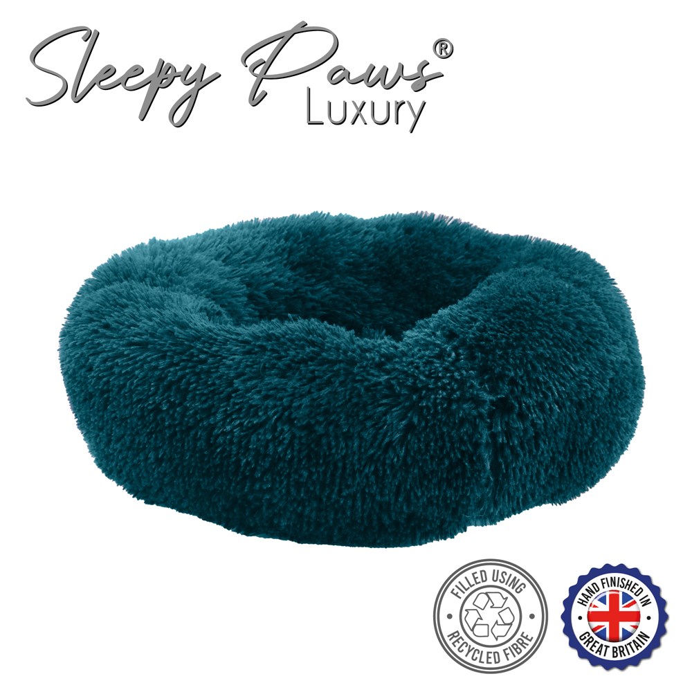 Ancol Super Plush Donut Bed 50cm - Teal