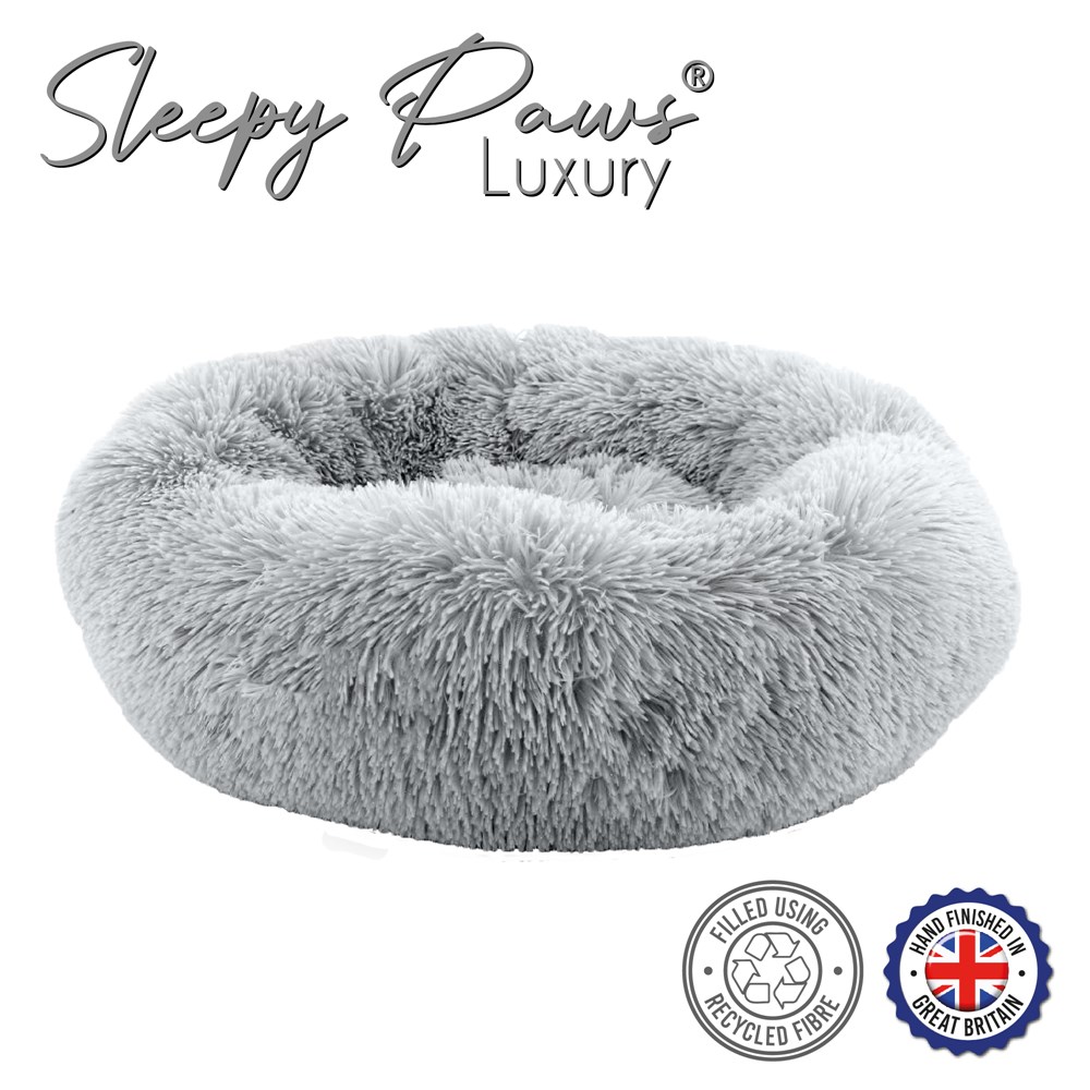 Ancol Super Plush Donut Bed 50cm - Slate Grey