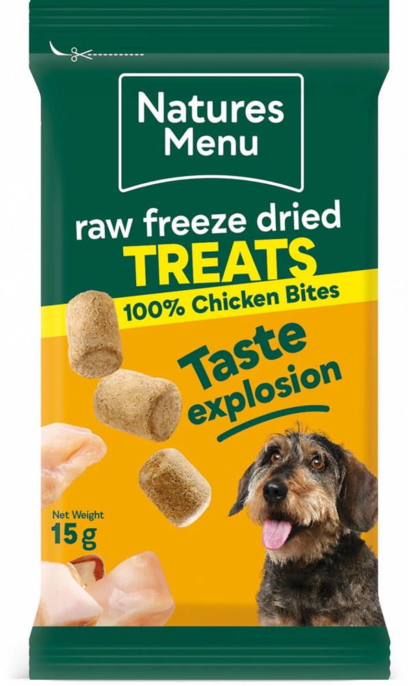 Nature's Menu Freeze Dried Meat Bites Dog Chicken 15g