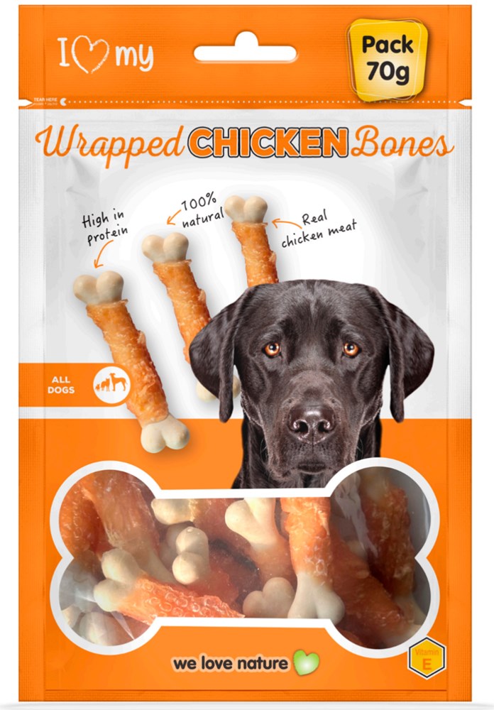 I Love My Pet Calcium Chicken Bones 70g