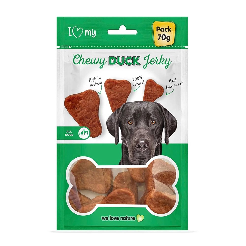 I Love My Pet Chewy Duck Jerky 70g