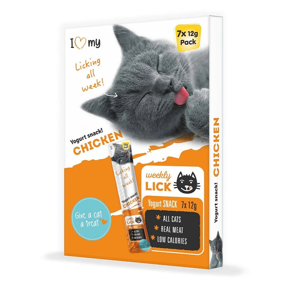 I Love My Pets Cat Yogurt Snack Chicken 7x12g