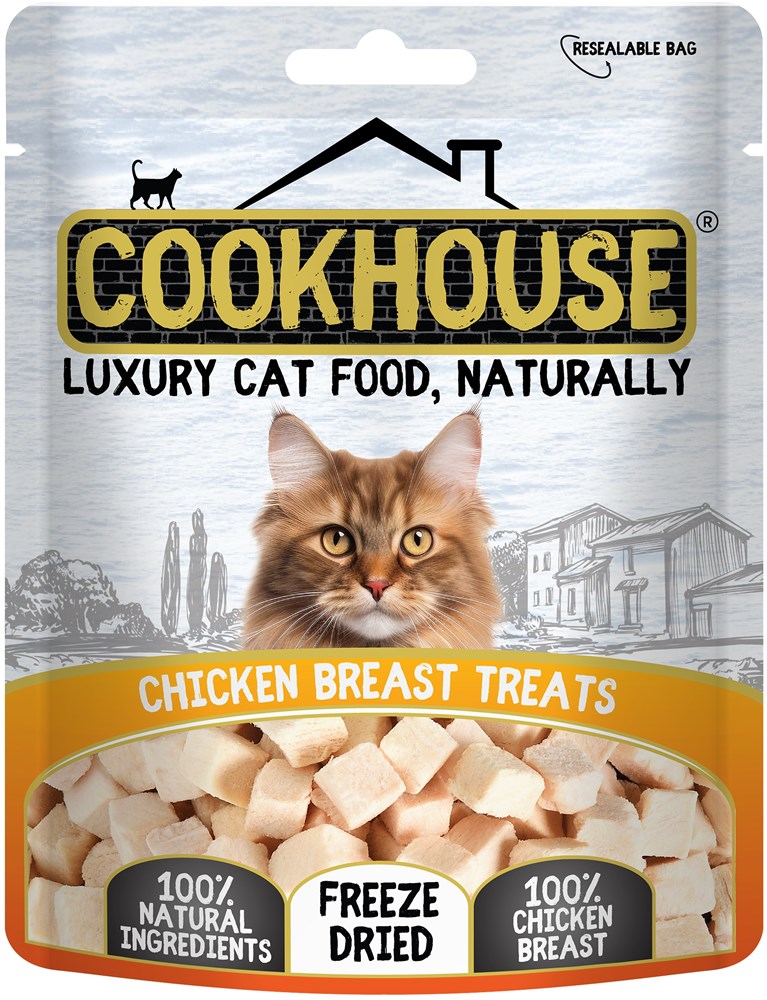 Cookhouse Cat Freeze Dried Chicken Breast Treats 10g