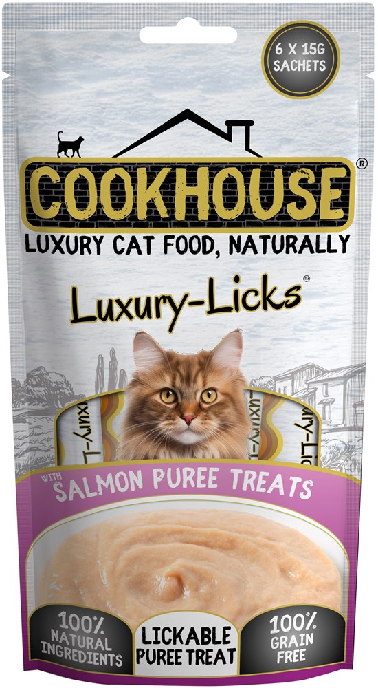Cookhouse Cat Licks Puree Salmon 90g