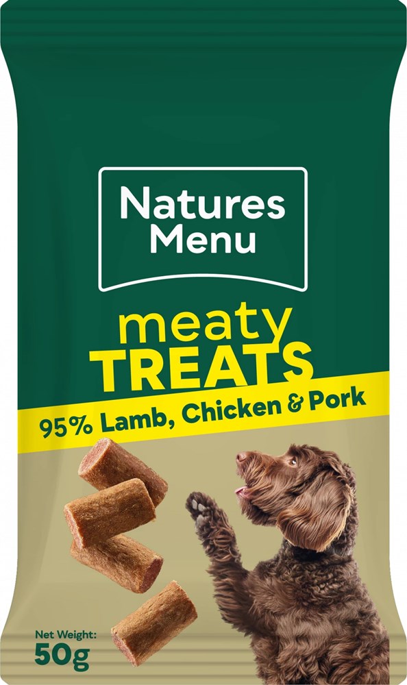 Natures Menu Lamb, Chicken & Pork Dog Treat 50g