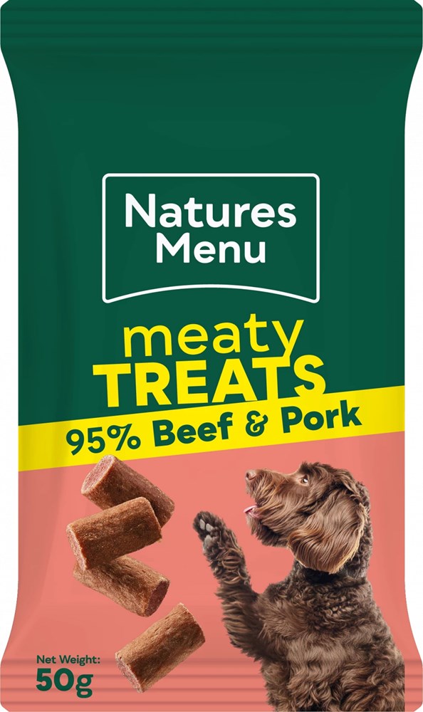 Natures Menu Beef & Pork Dog Treat 50g