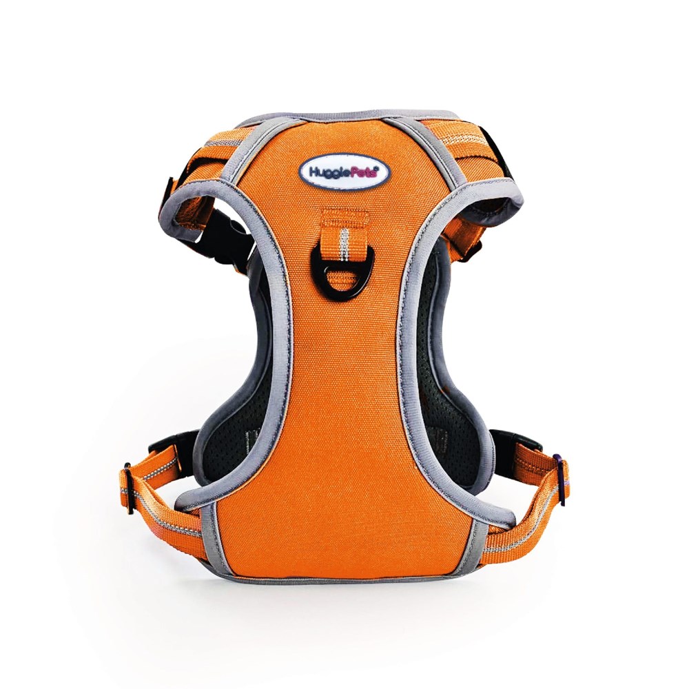 HugglePets Activity & Travel Dog Harness Orange Small 45-60cm