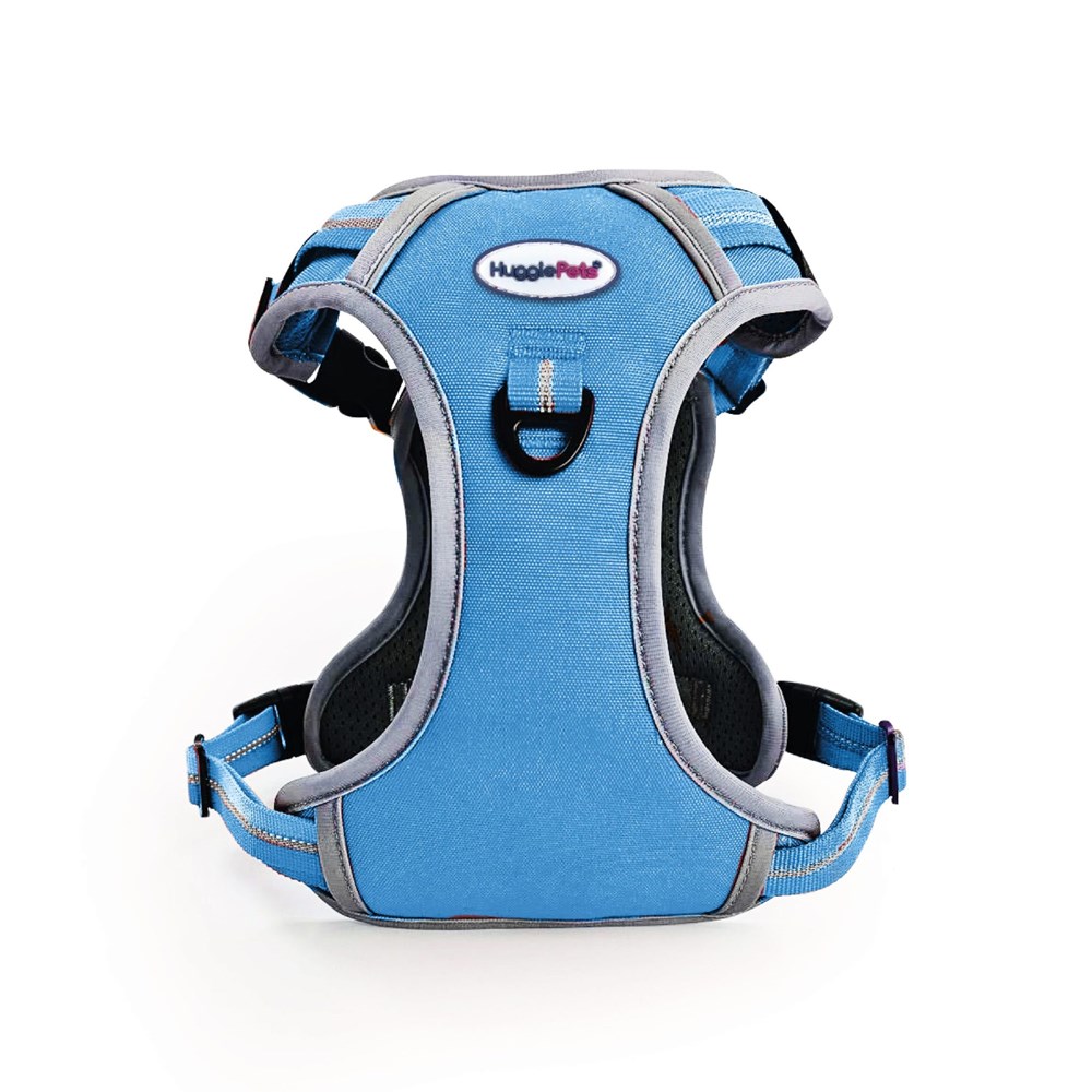 HugglePets Activity & Travel Dog Harness Blue Small 45-60cm