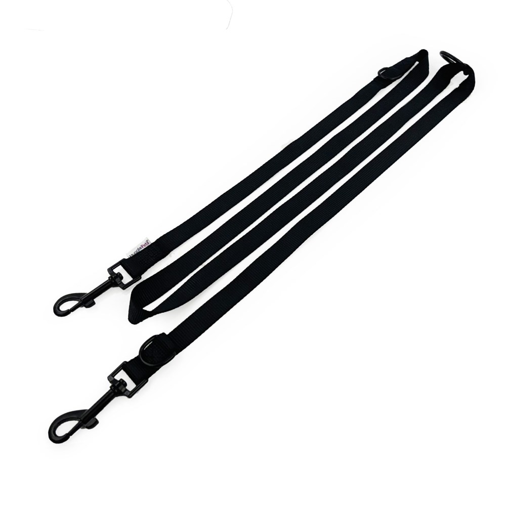 HugglePets 10 In 1 Training Lead Black 200 x 1.9cm