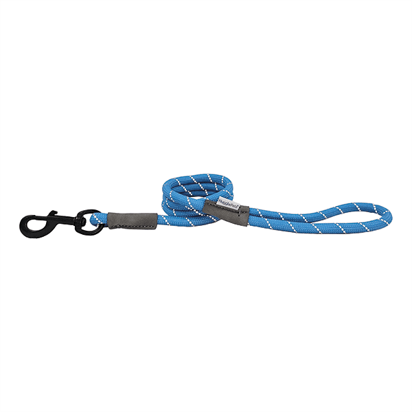 HugglePets Reflective Rope Lead Blue 107 x 1.2cm