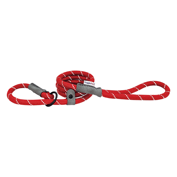 HugglePets Reflective Rope Slip Lead Red 113 x 1.0cm