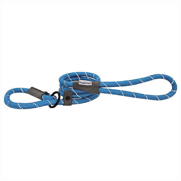 HugglePets Reflective Rope Slip Lead Blue 113 x 1.0cm