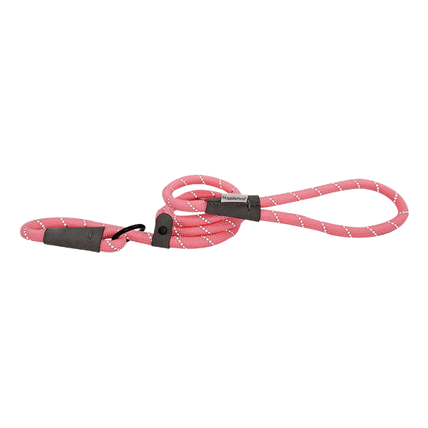 HugglePets Reflective Rope Slip Lead Pink 113 x 1.0cm