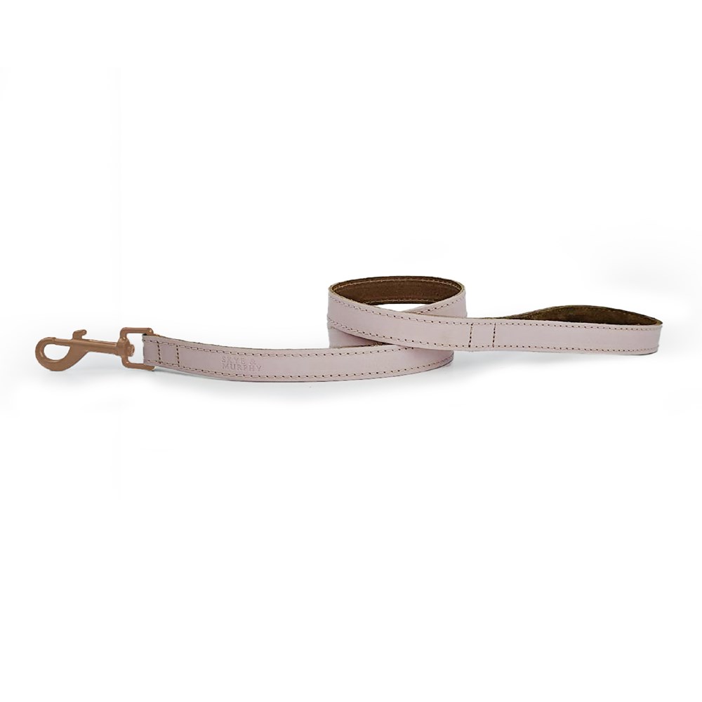 Skye & Murphy Padded Leather Lead Blush 100 x 1.9cm