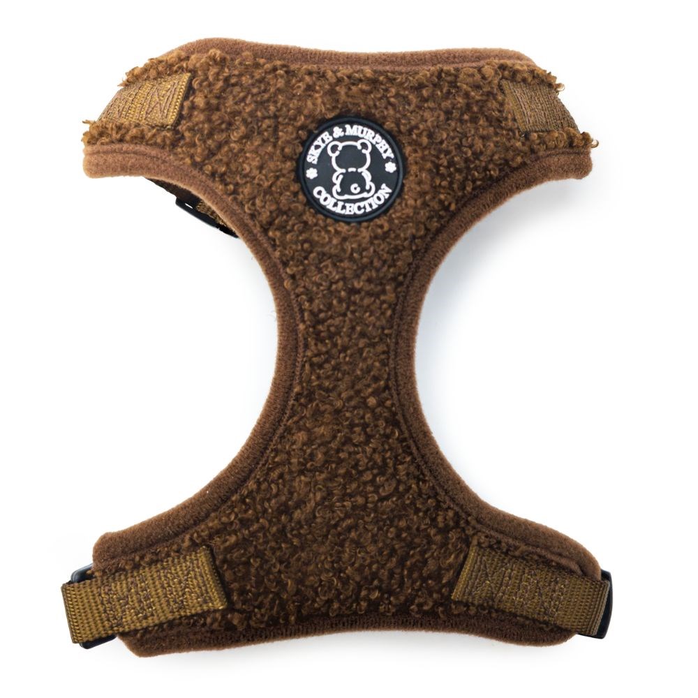 Skye & Murphy Teddy Dog Harness Espresso Small
