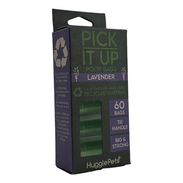 Hugglepets Pick It Up Lavender Poop Bags Lavender 60 Pack