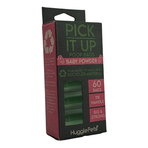 Hugglepets Pick It Up Baby Powder Poop Bags 60 Pack