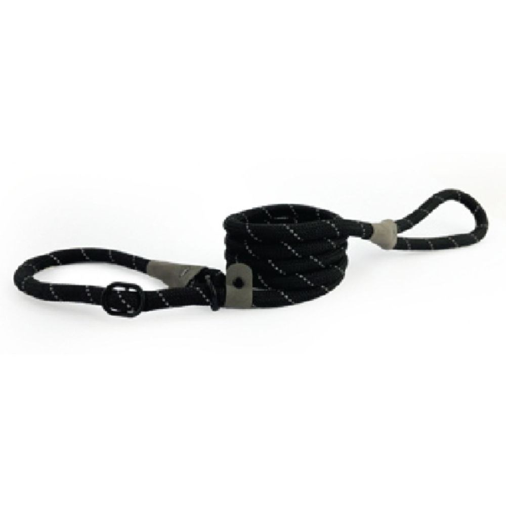 HugglePets Advanced Reflective Slip Lead Black 180 x 1.2cm
