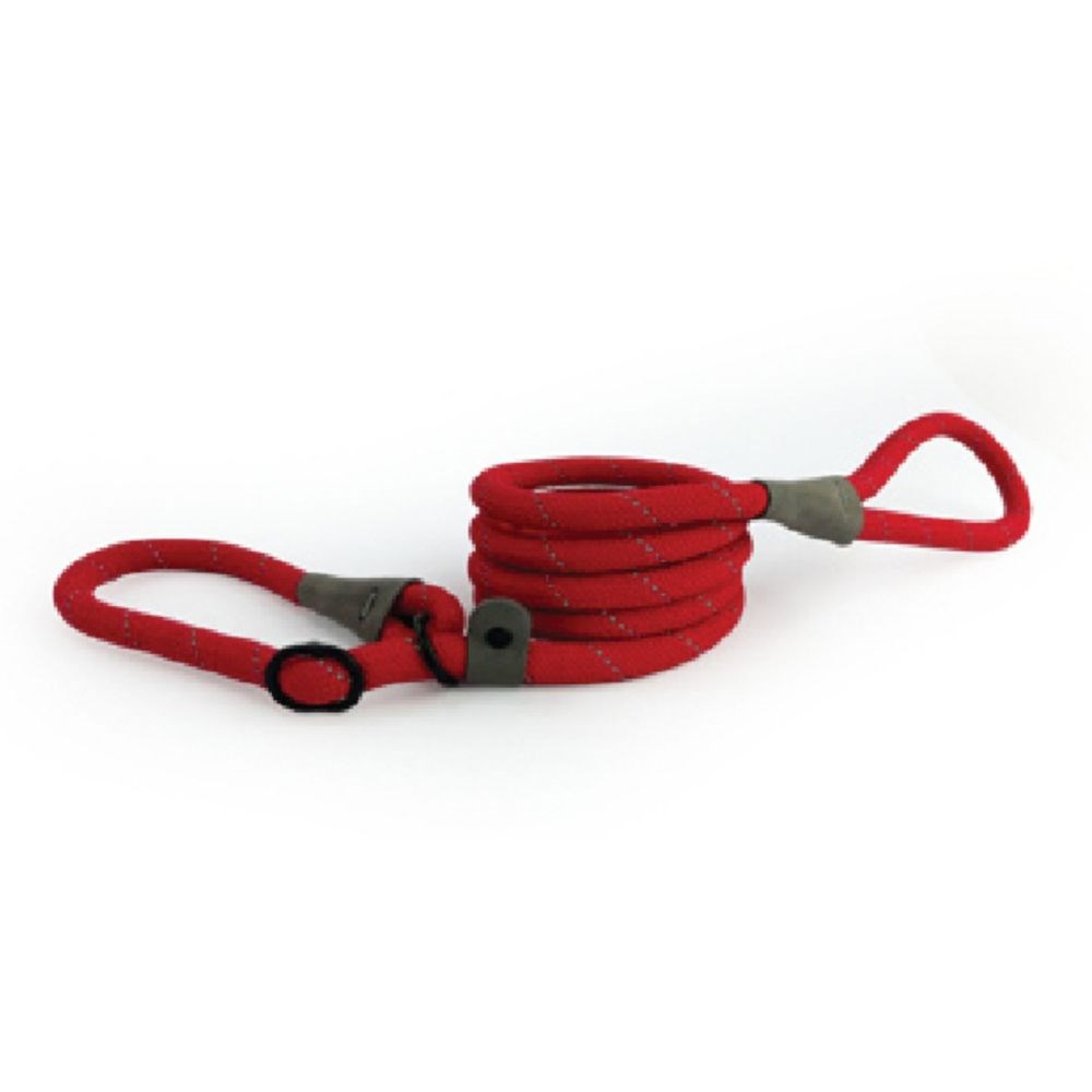 HugglePets Advanced Reflective Slip Lead Red 180 x 1.2cm