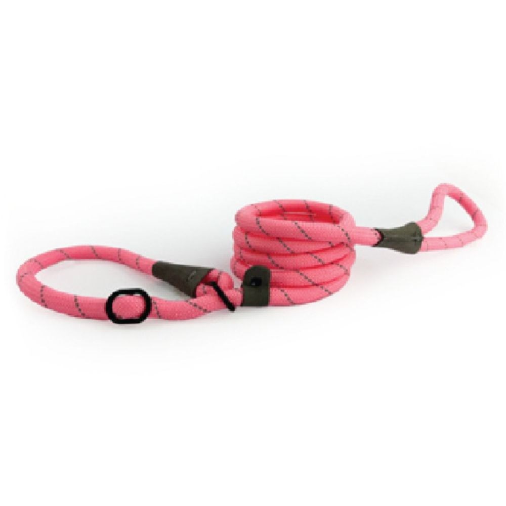 HugglePets Advanced Reflective Slip Lead Pink 180 x 1.2cm