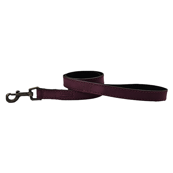 Legacy Leather Dog Lead Merlot 100 x 1.9cm