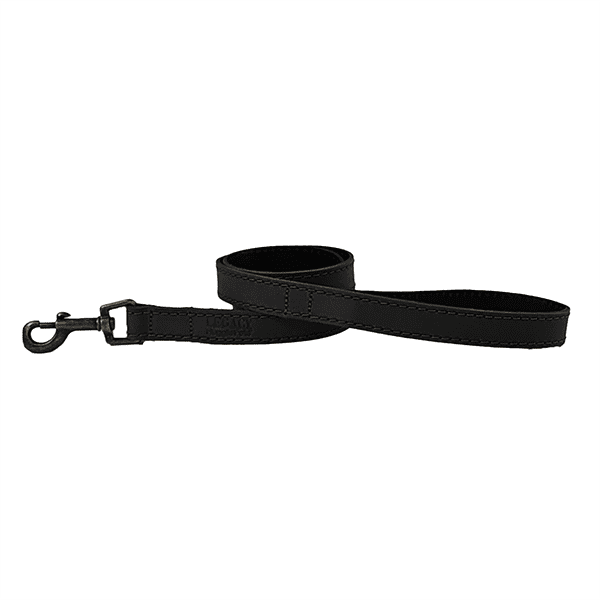 Legacy Leather Dog Lead Black 100 x 1.9cm