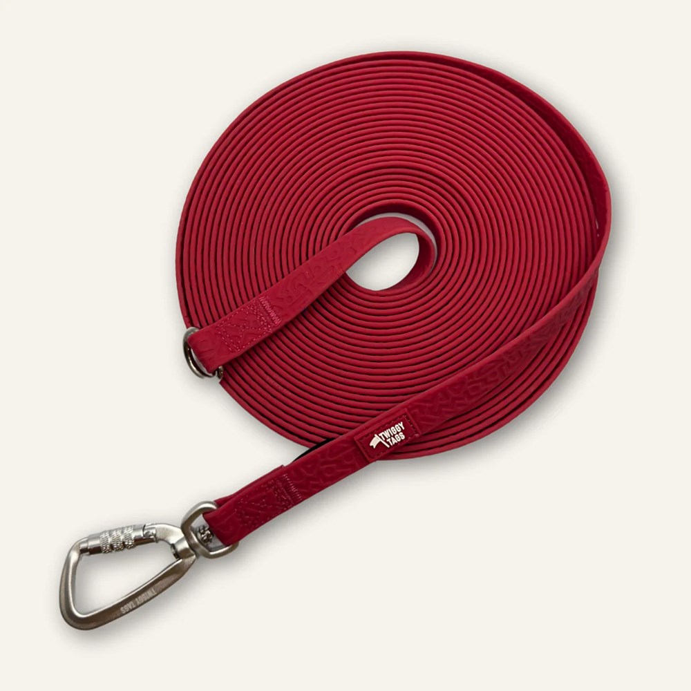 Twiggy Tags Tidal Waterproof Longline Dog Lead Fresia 10m