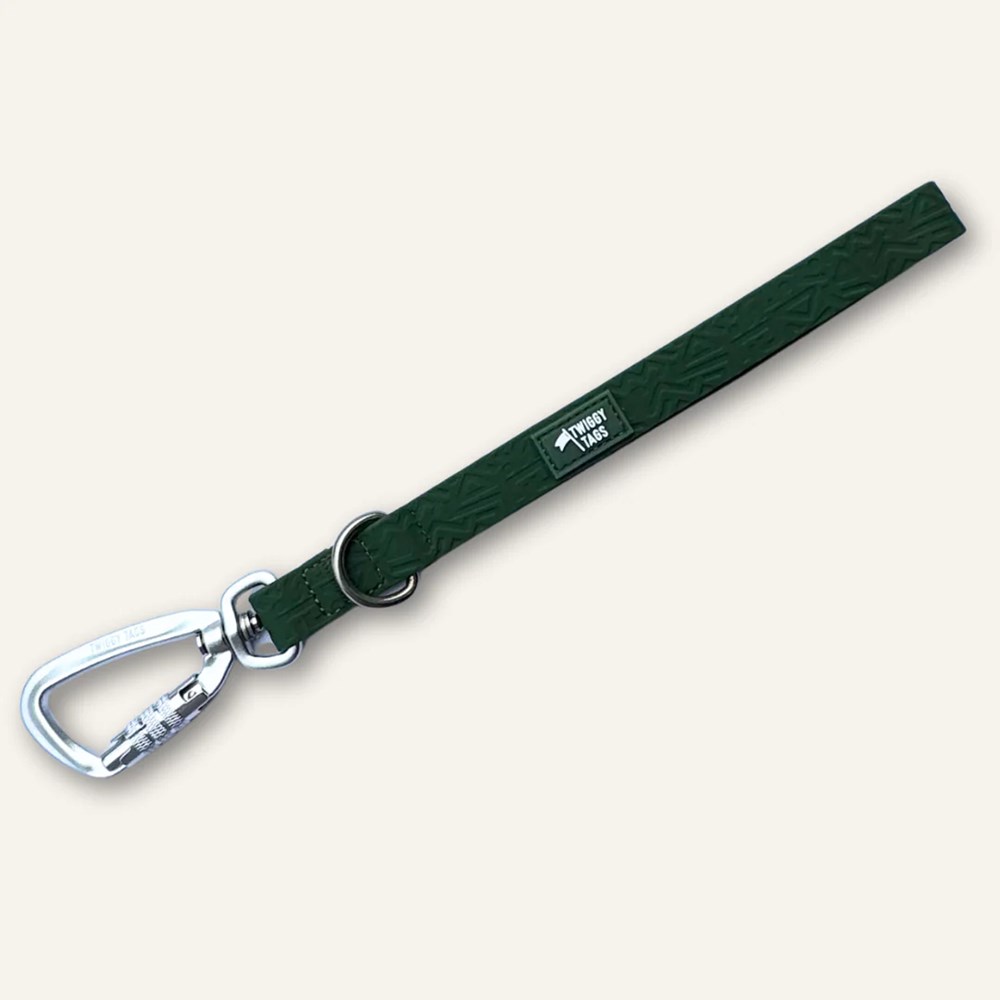 Twiggy Tags Tidal Waterproof Grab Handle Dog Lead Fern