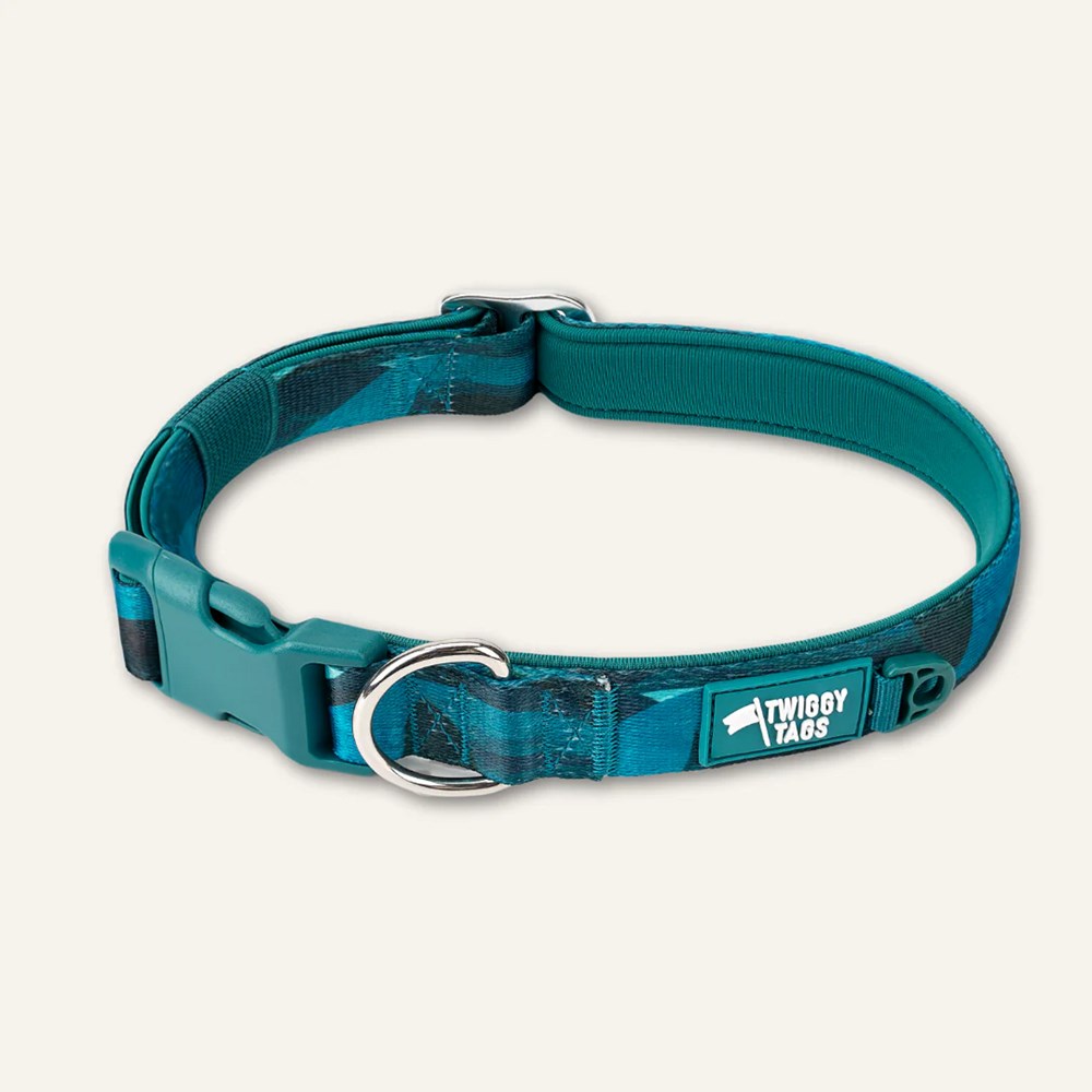 Twiggy Tags Adventure 2.0 Collar Lagoon X Small