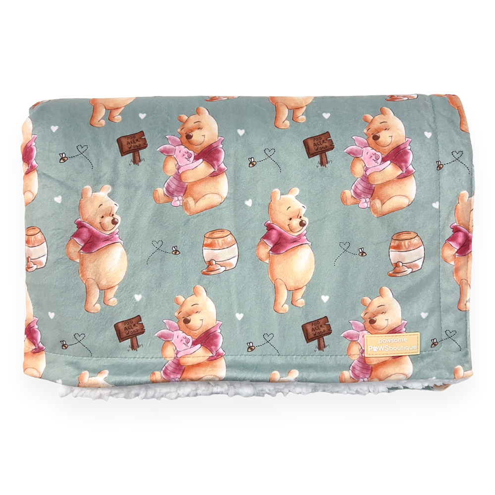Pawsome Paws Disney Winnie The Pooh Dog Blanket