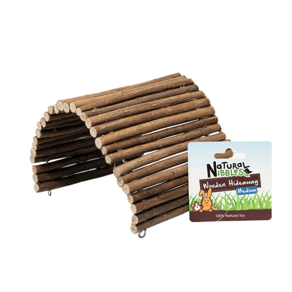 Natural Nibbles Medium Wooden Hideaway