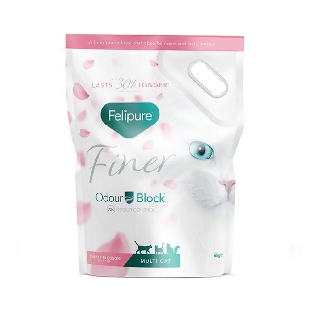 Felipure Finer Cherry Blossom Scented Cat litter 6kg