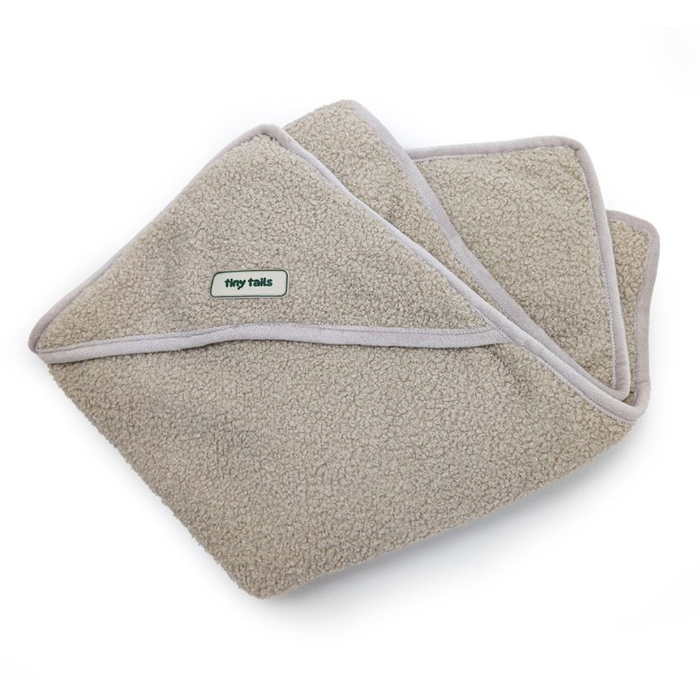 Tiny Tails Teddy Bear Comfort Blanket  Latte 60 x 60cm