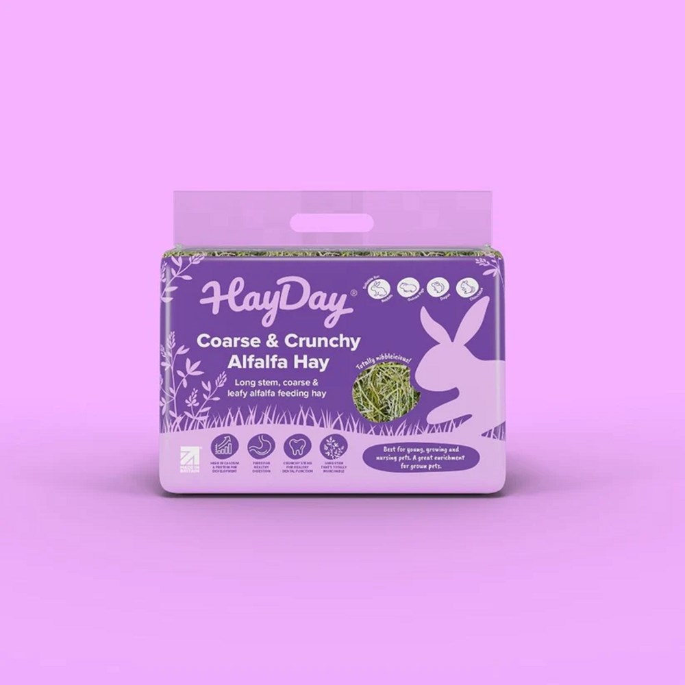 HayDay Coarse & Crunchy Alfalfa Feeding Hay 1kg