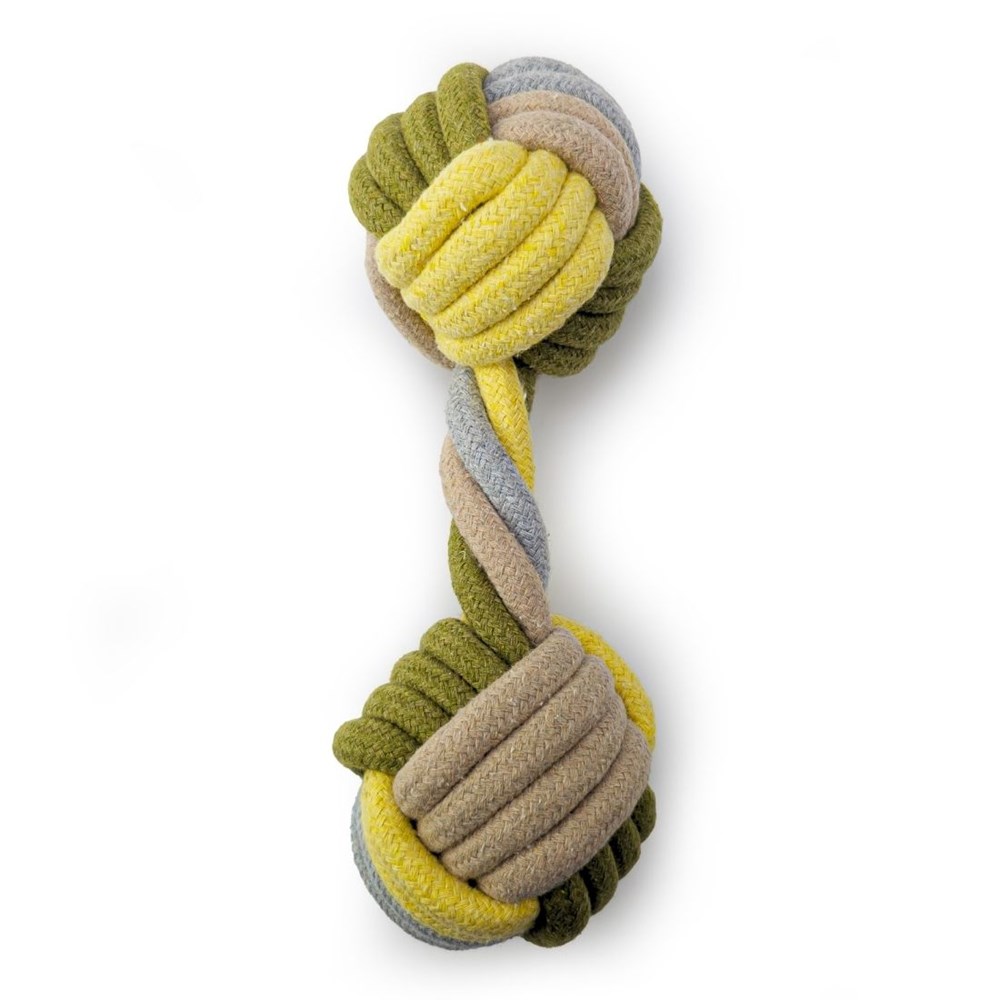 Tiny Tails 22cm Multi Rope Dumbell Teether