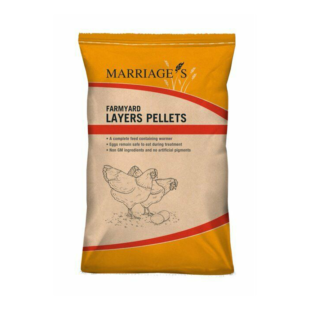 Marriages Layers Pellets With Flubenvet Chicken Wormer 20Kg