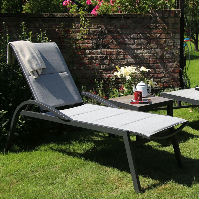 Arlo High Sunlounger & Side Table